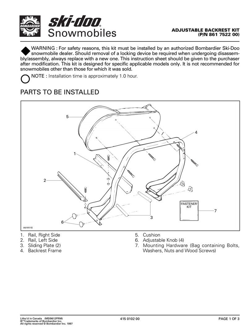BOMBARDIER 861 7522 00 manual