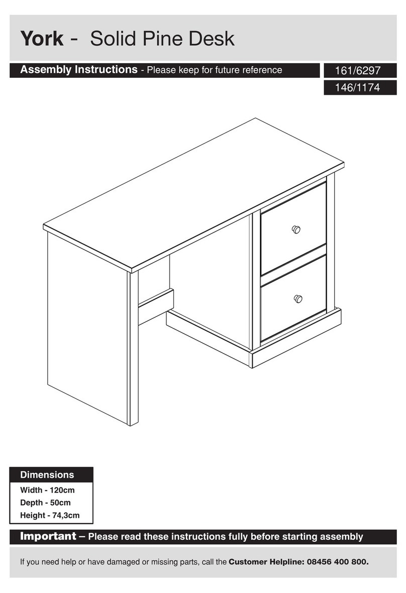 Argos York 161/6297 Assembly instructions