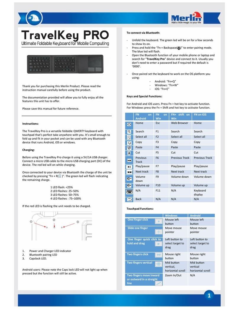 Merlin TravelKey Pro user manual