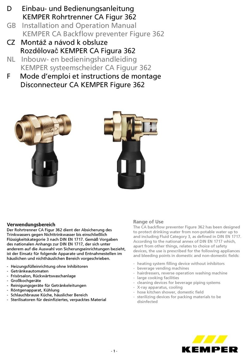 Kemper CA 362 User manual