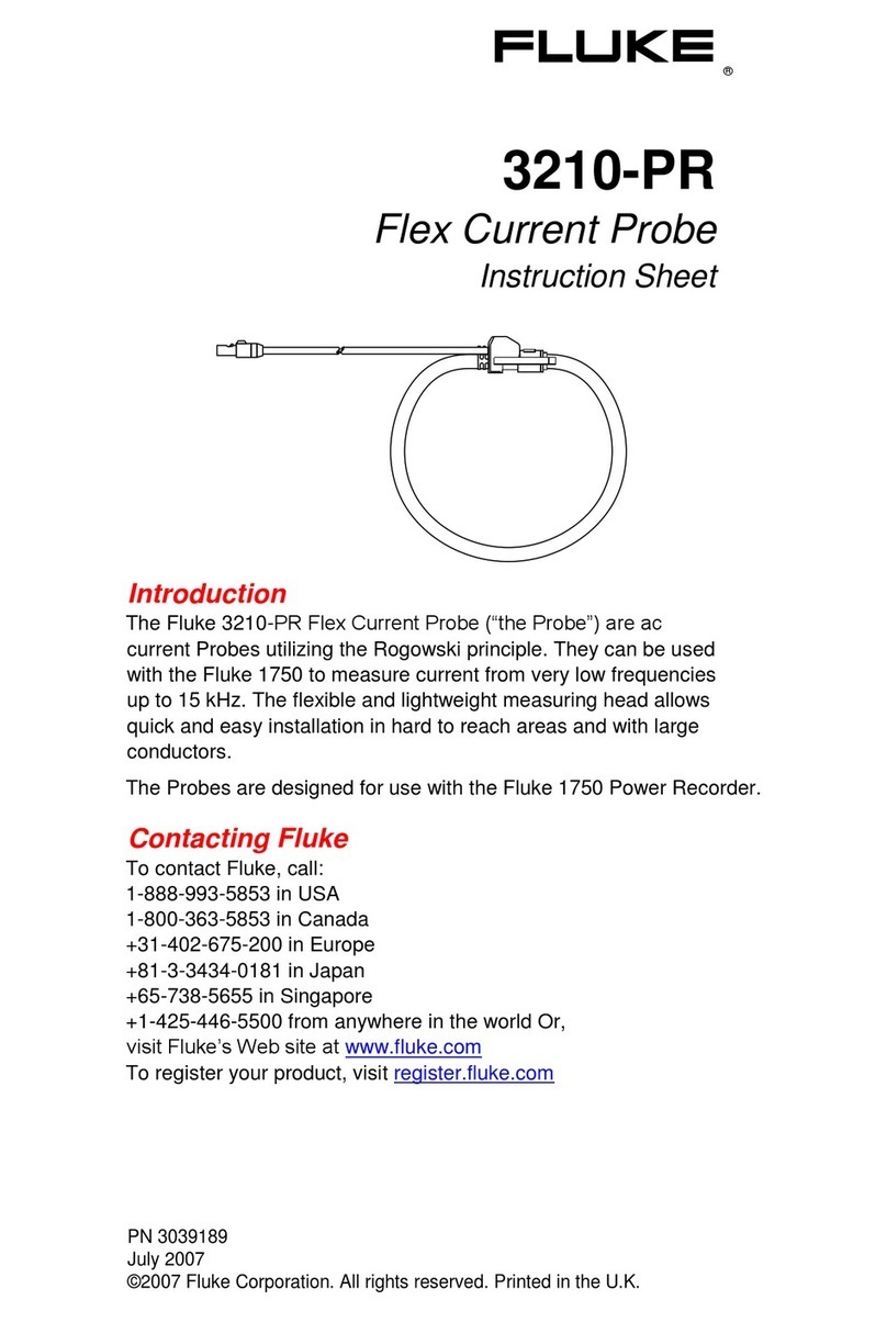 Fluke 3210-PR User manual