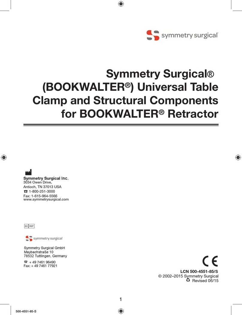 Symmetry Surgical Bookwalter Instructions for use