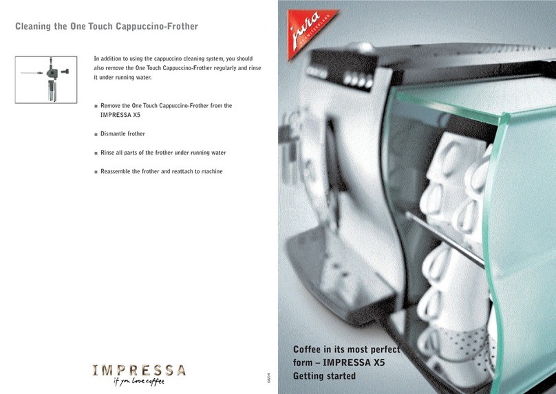 Jura IMPRESSA X5 User manual