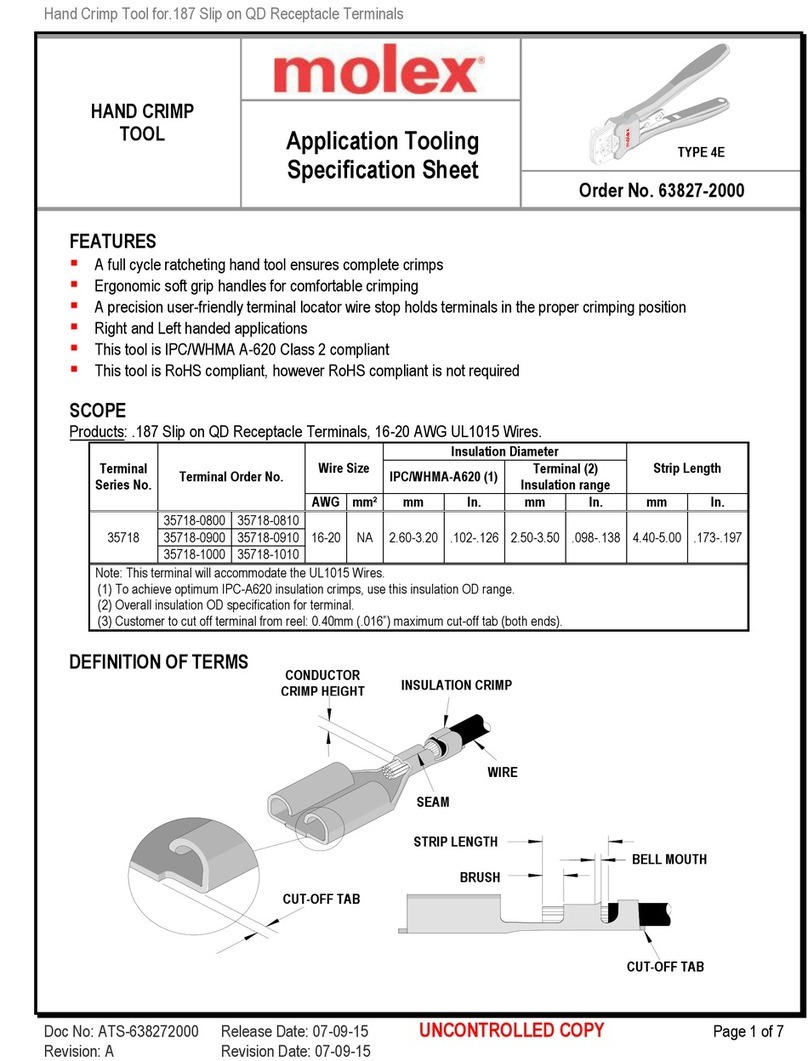 molex 63827-2000 Specification sheet