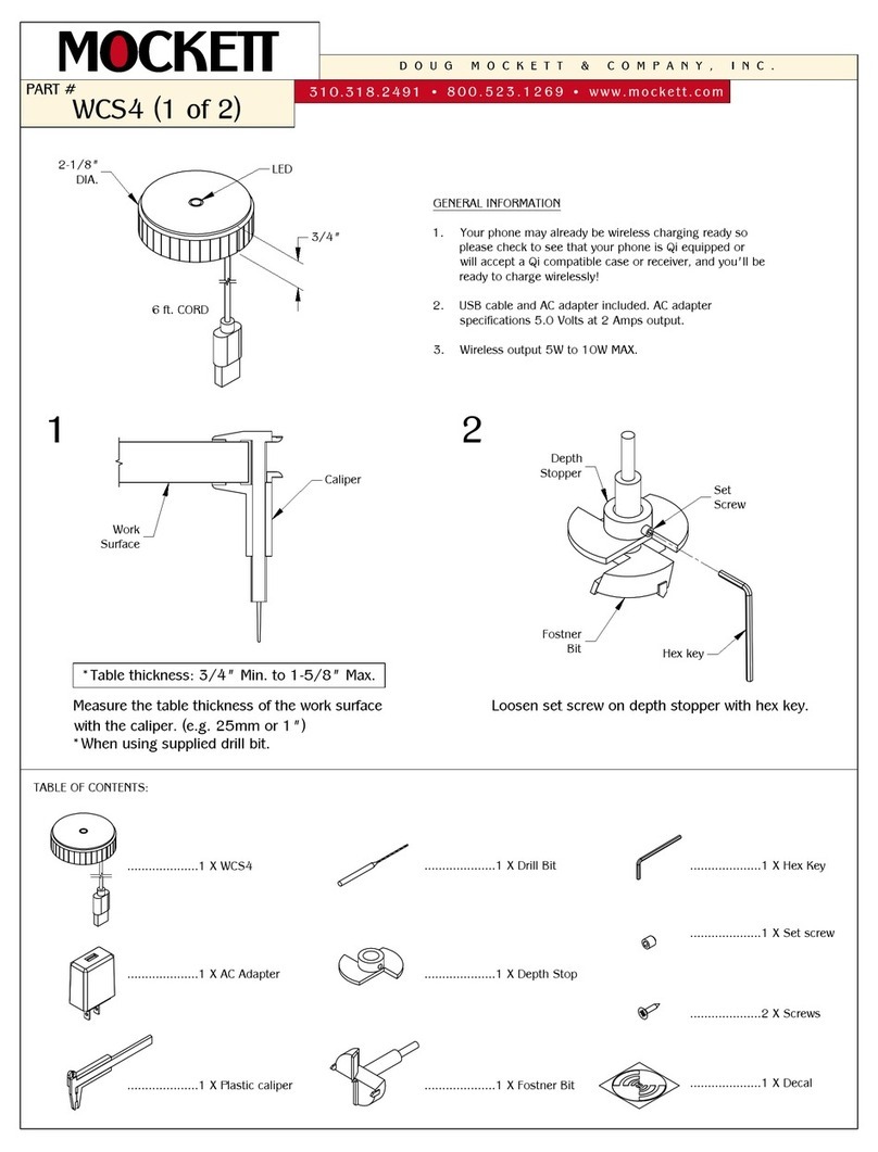 Mockett WCS4 manual