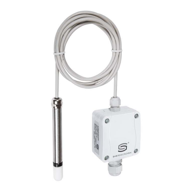 S+S Regeltechnik HYGRASGARD RPFF Series Operating Instructions, Mounting & Installation S+S Regeltechnik HYGRASGARD RPFF Series Operating Instructions, Mounting & Installation
