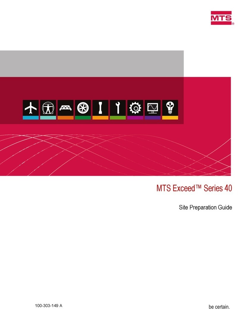 MTS Systems Exceed 40 Series Site preparation guide