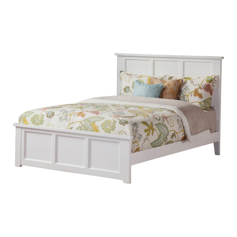 Atlantic Furniture Madison Bed with Matching FootBoard Assembly instructions