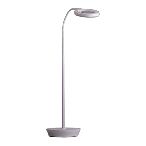 Mighty Brighty Rechargeable LED Floor Light & Magnifier Assembly Instructions & User Guide
