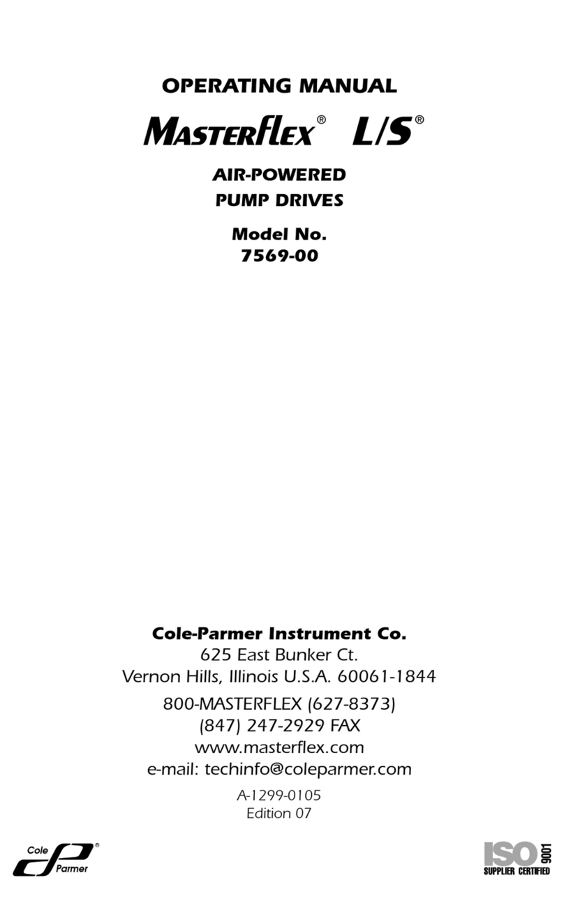 Cole Parmer Masterflex L/S 7569-00 User manual Cole Parmer Masterflex L/S 7569-00 User manual