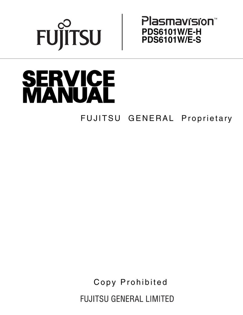 Fujitsu Plasmavision PDS6101W-H User manual