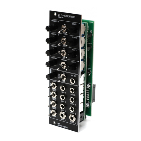 ADDAC System ADDAC106 T-NOISEWORKS User manual