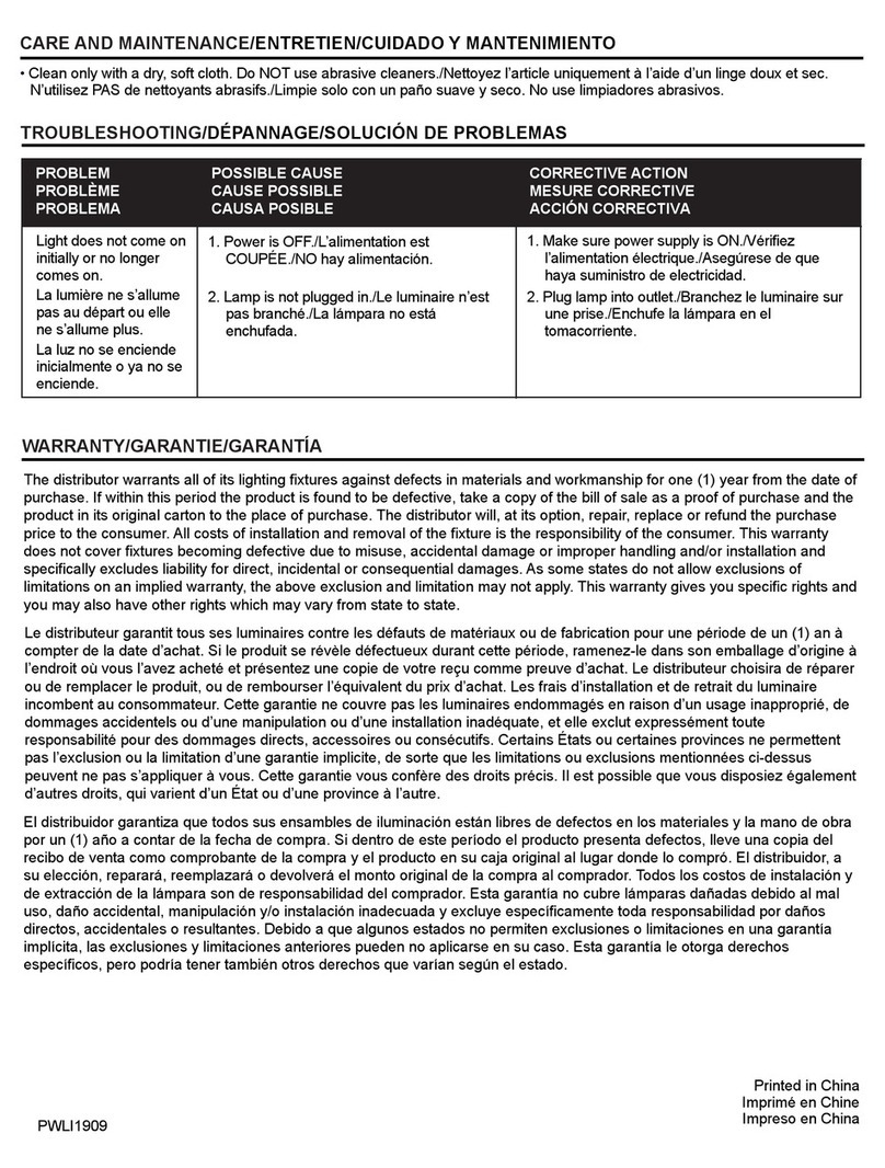 Allen + Roth SLL10JJ User manual