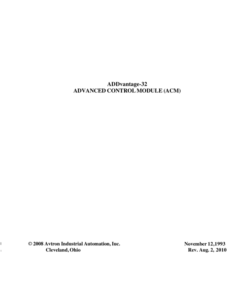 Avtron ADDvantage-32 manual