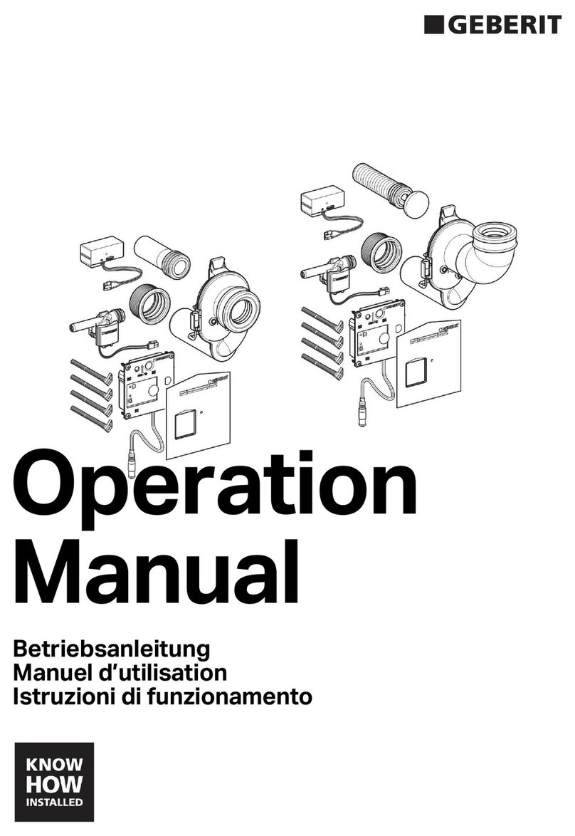 Geberit Galvano Duofix Operation manual Geberit Galvano Duofix Operation manual