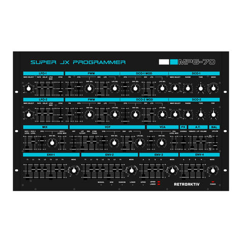 Retroaktiv MPG-70 User manual