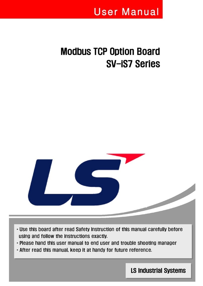 LS Industrial Systems Modbus TCP SV-iS7 Series user manual