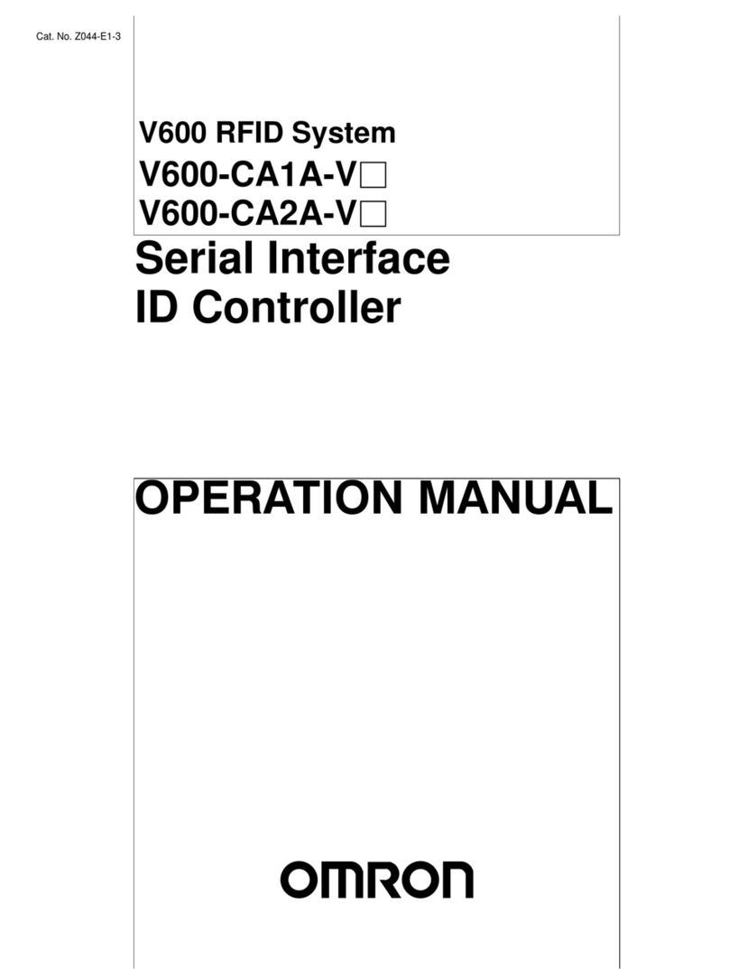 Omron V600 Series User manual