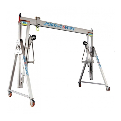 REID LIFTING PORTA-GANTRY 5000 Installation instructions