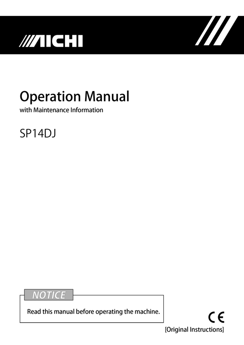 Aichi SP14DJ Operation Manual with Maintenance Information