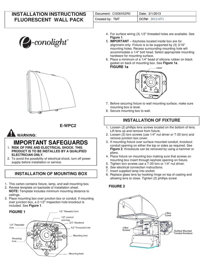 e-conolight E-WPC2 installation instructions