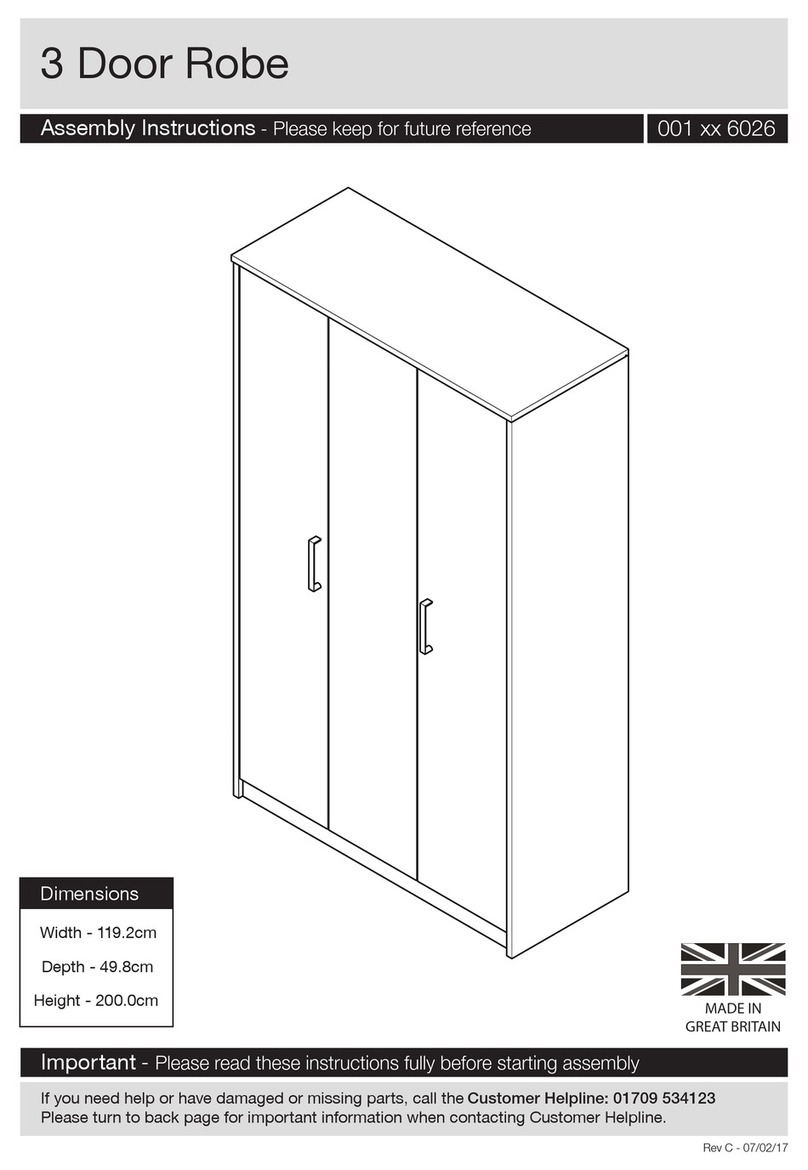 Addspace 3 Door Robe 001 6026 Series User manual