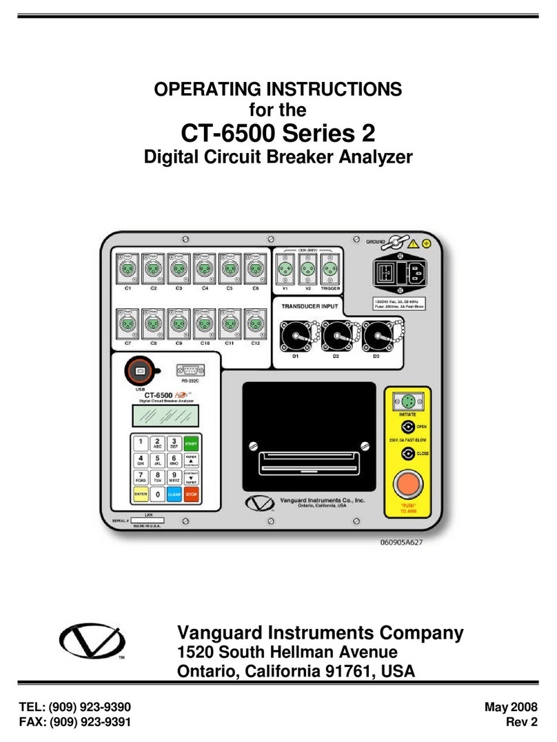 Vanguard Instruments Company CT-6500 2 Series User manual