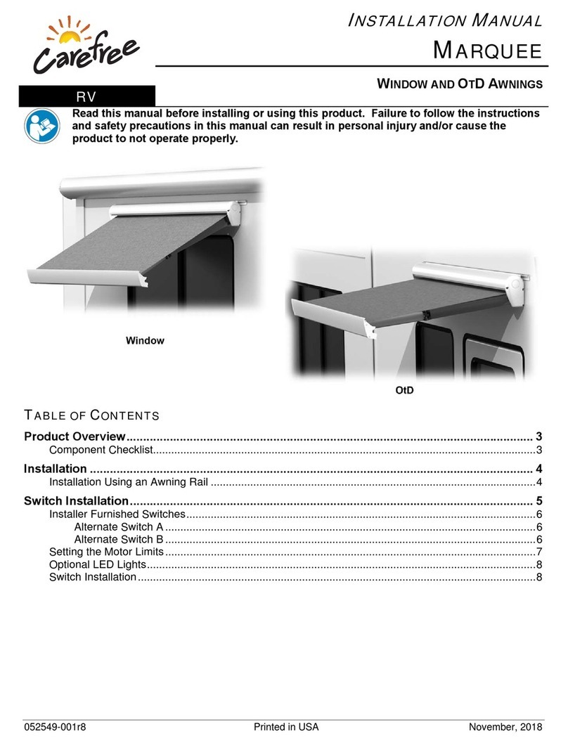 Carefree MARQUEE User manual
