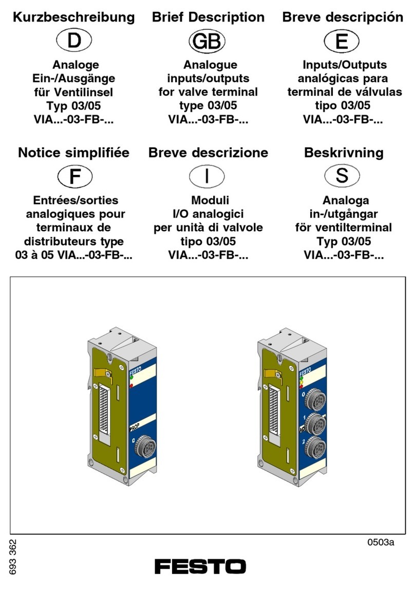 Festo VIA 03-FB Series Parts list manual
