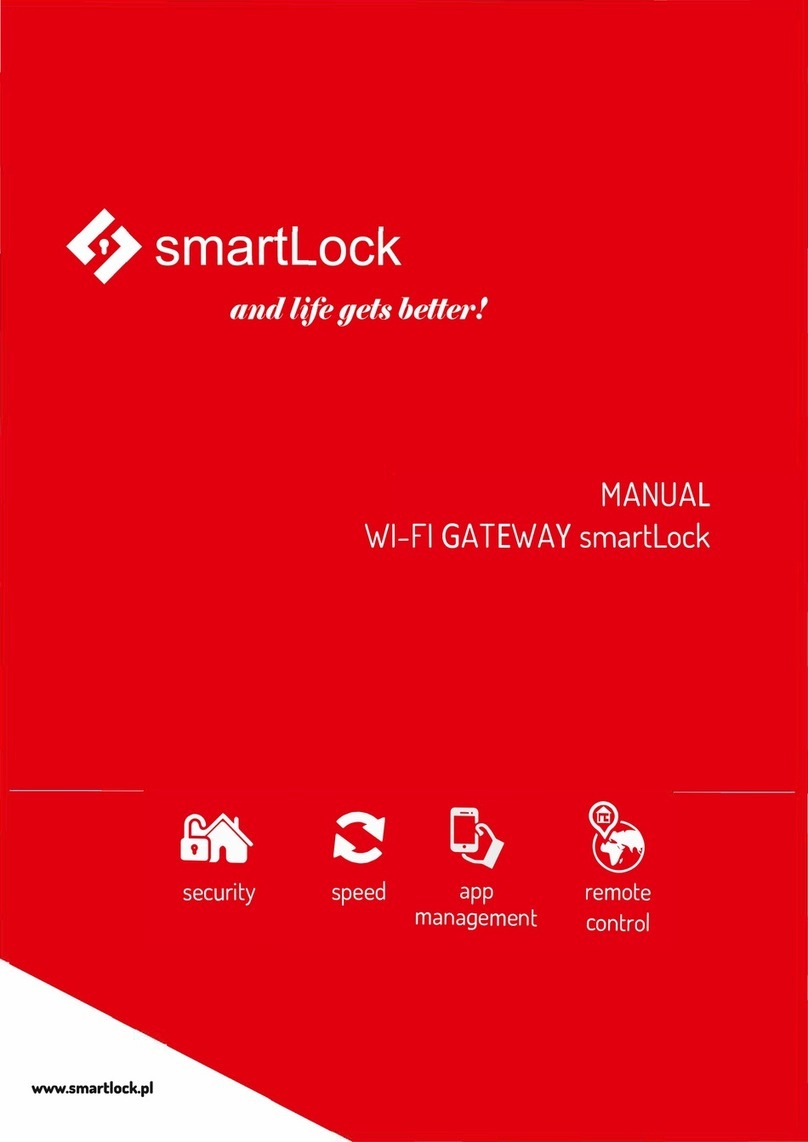SmartLock WI-Fl GATEWAY manual