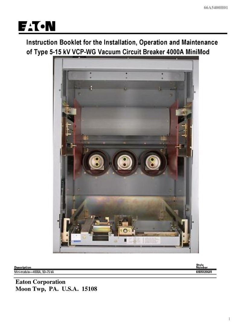 Eaton 4000A MiniMod Instruction Booklet for the Installation, Operation and Maintenance