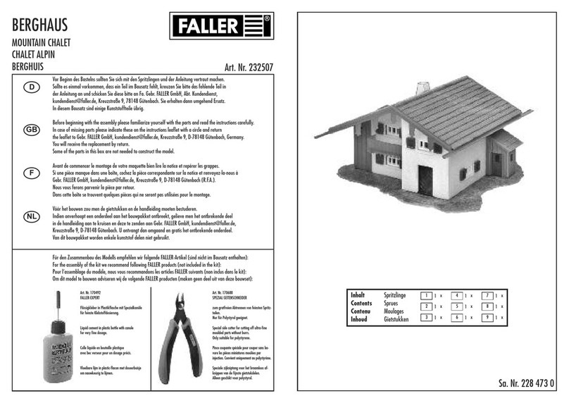 Faller 232507 User manual
