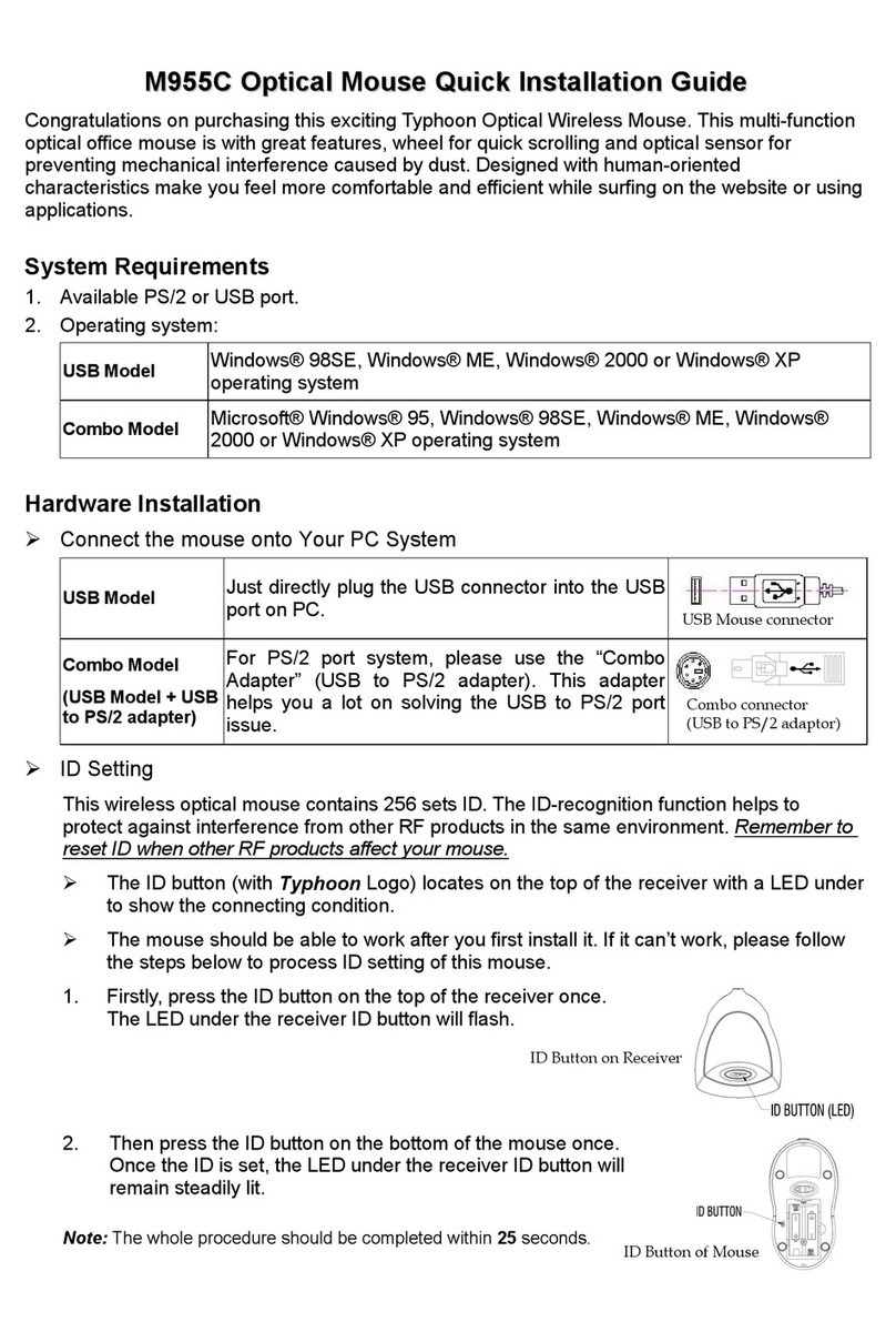 TYPHOON M955C Quick installation guide