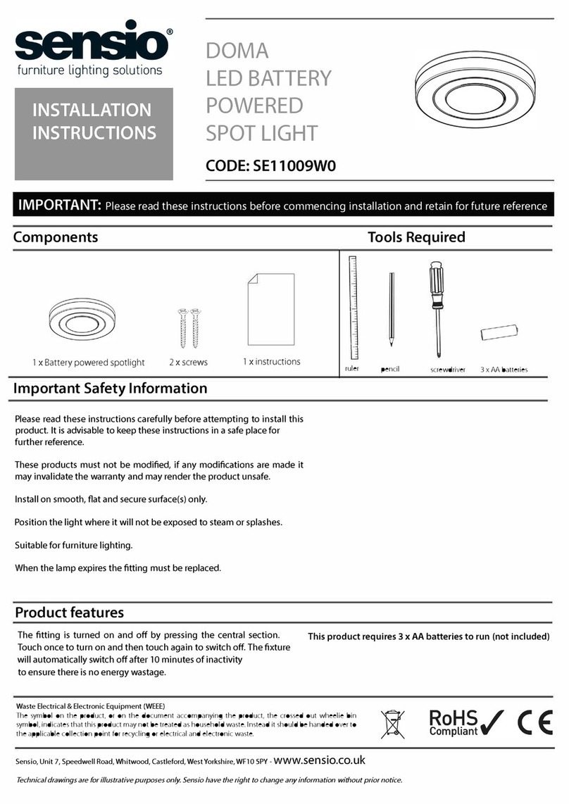 Sensio DOMA installation instructions