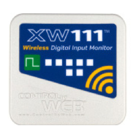 Xytronix Research & Design CONTROL BY WEB XW-111 User manual