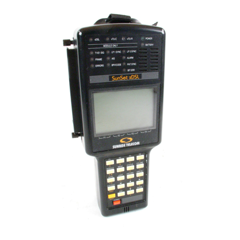 Sunrise telecom SunSet DSL Series manual