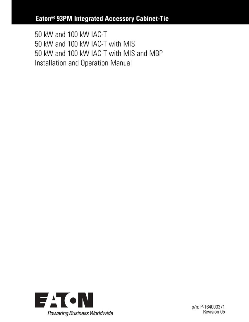 Eaton 93PM IAC-T Series User manual