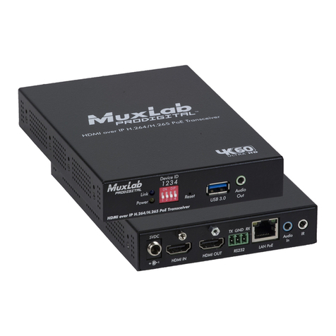 MuxLab 500764-TX User manual