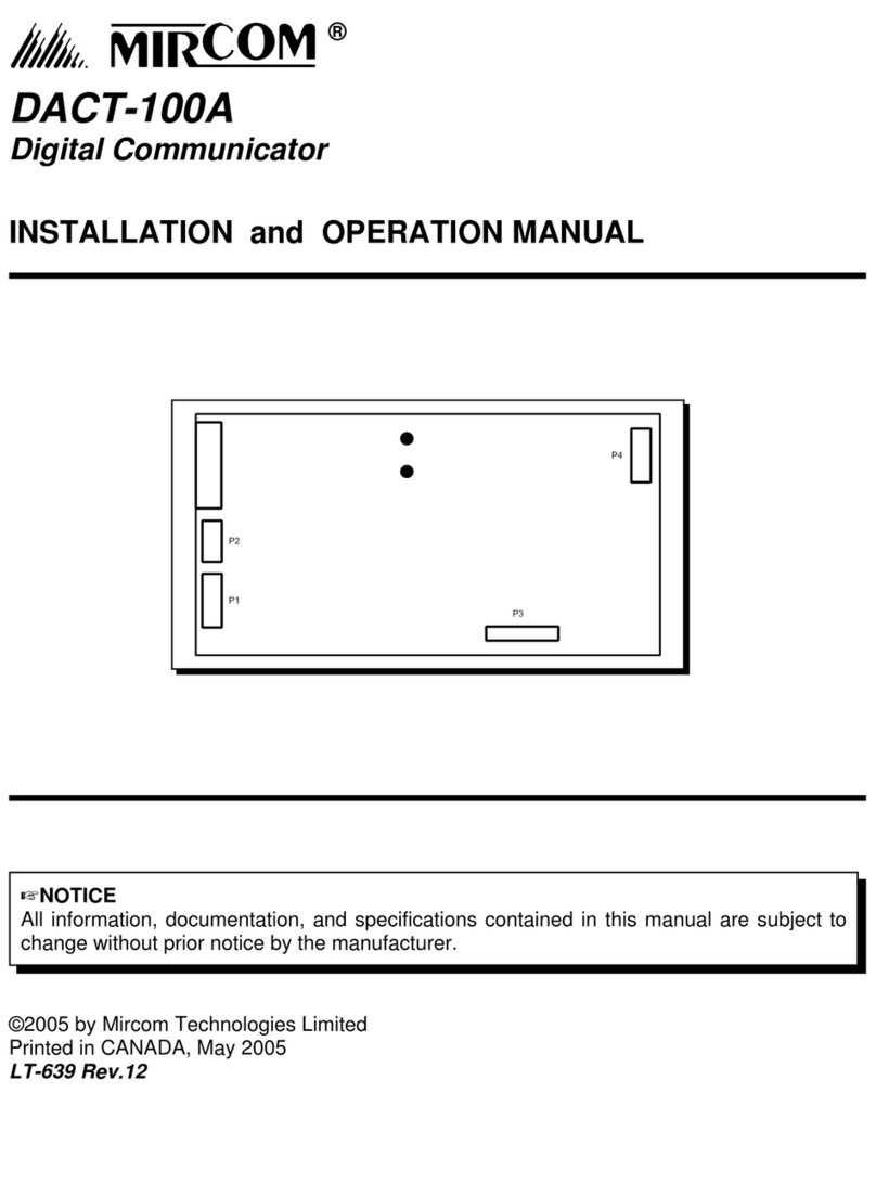 Mircom DACT-100A User manual