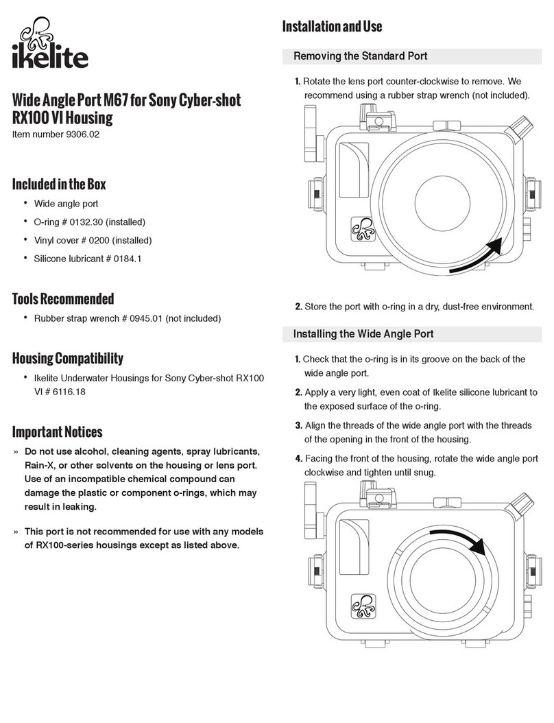 Ikelite Wide Angle Port M67 Installation and use