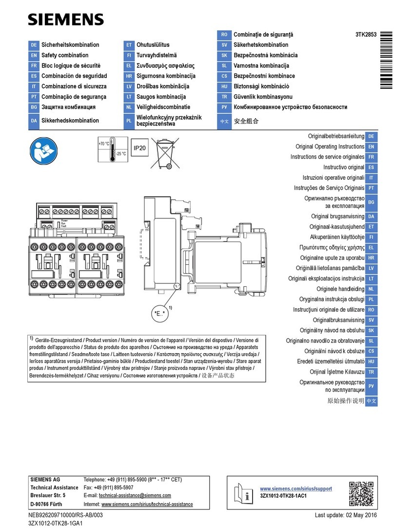 Siemens 3TK2853 User manual