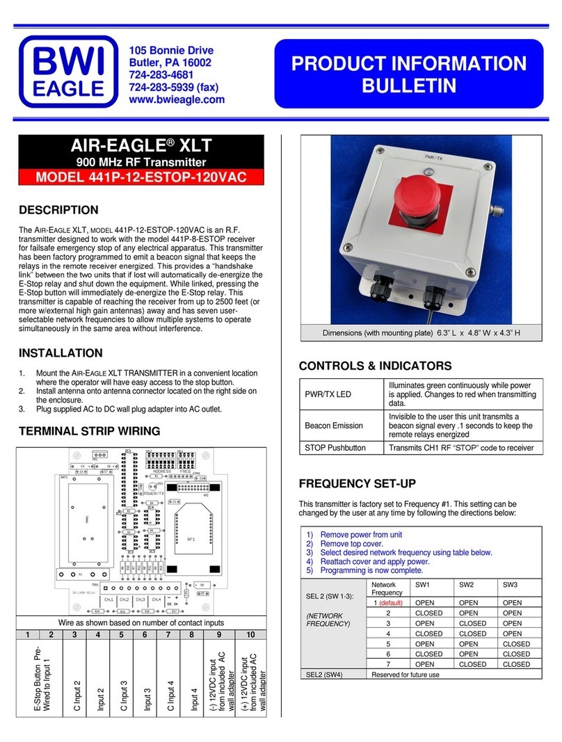 BWI Eagle AIR-EAGLE XLT Product information bulletin