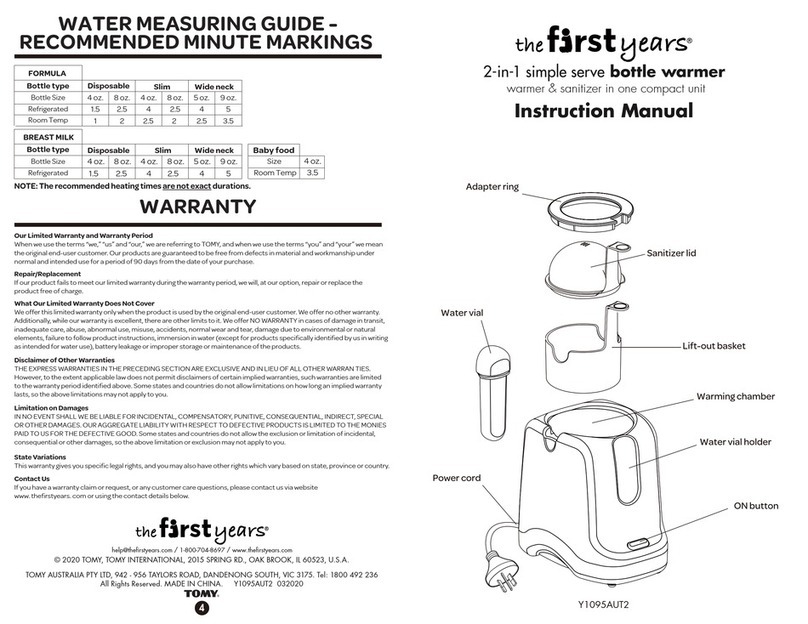 Tomy the first years Y1095AUT2 instruction manual