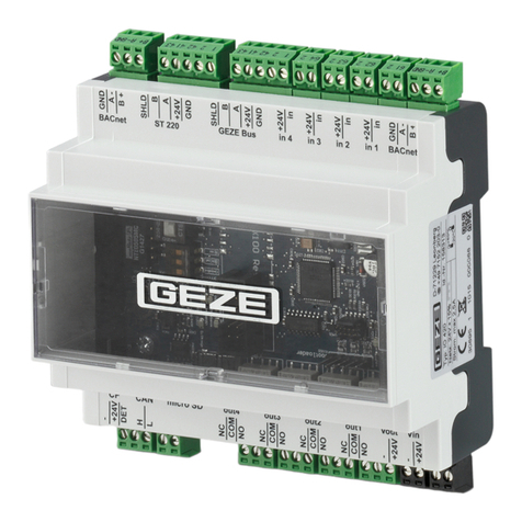 GEZE IO 420 User manual