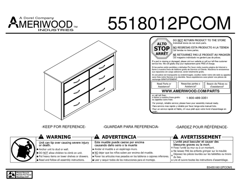 Ameriwood 5518012PCOM manual