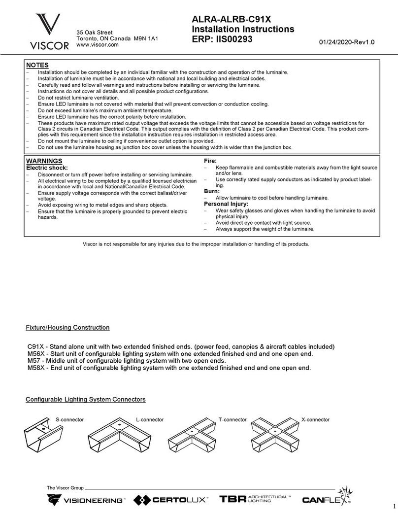 VISCOR ALRA-ALRB-C91X installation instructions