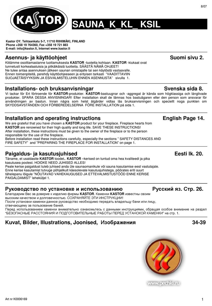 KASTOR K Series User manual