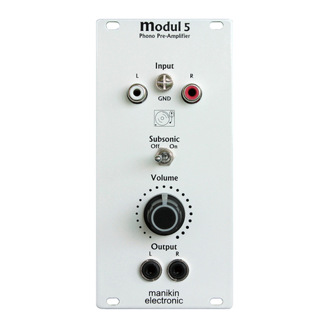 Manikin Electronic Modul 5 User manual