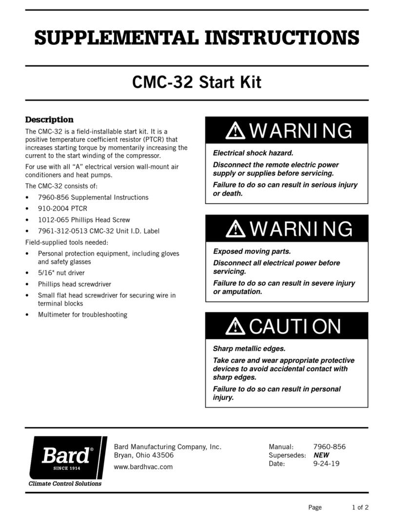 Bard CMC-32 Supplemental instructions