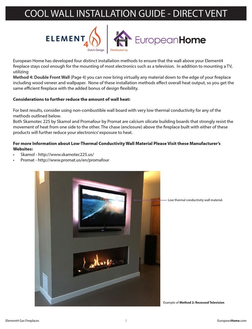 European Home ELEMENT 4 User manual European Home ELEMENT 4 User manual